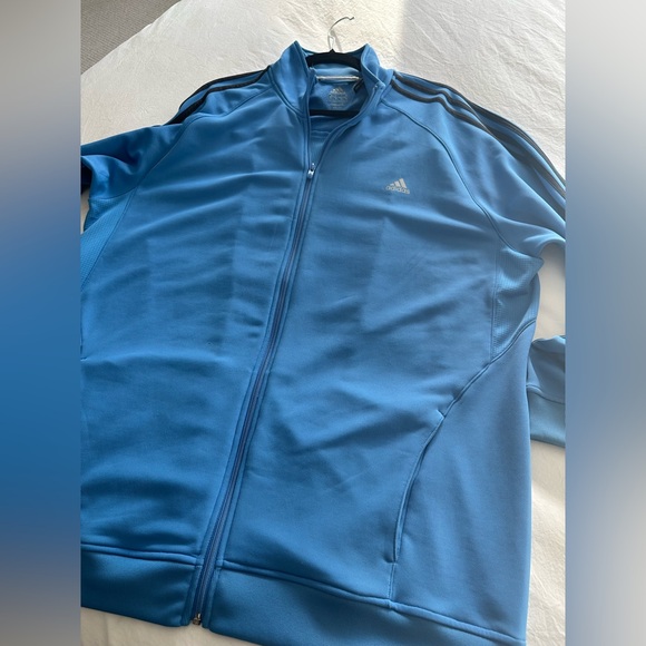 Adidas Men's Blue Track Jacket, size 2XL - Picture 5 of 9
